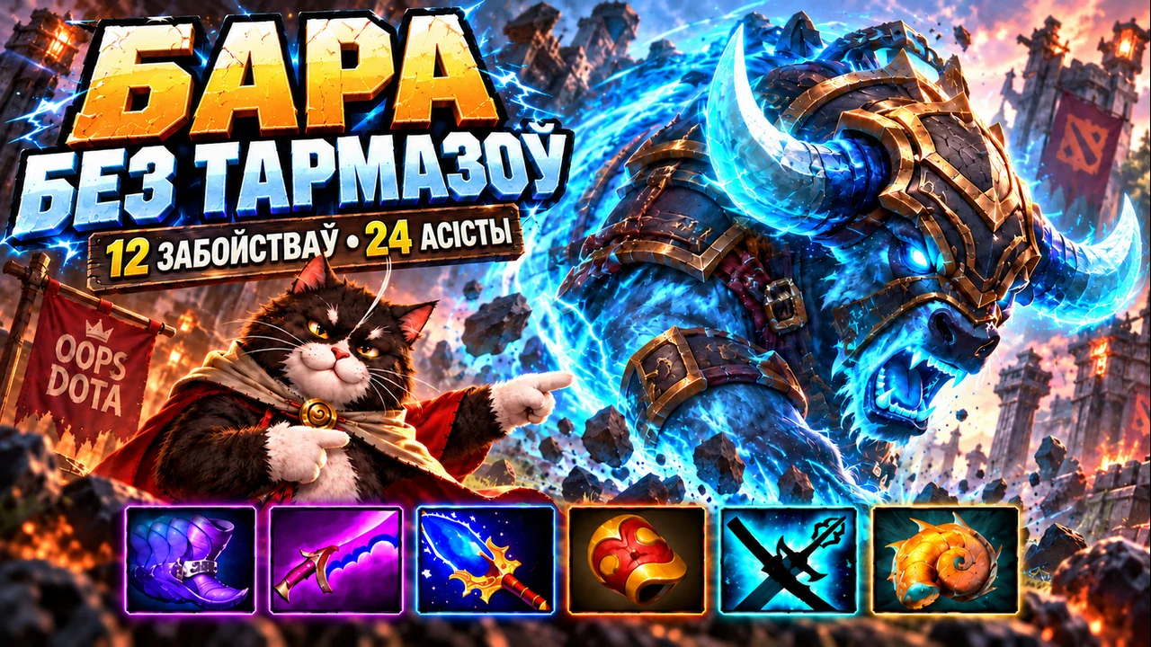 БАРА БЕЗ ТАРМАЗОЎ: 12 ЗАБОЙСТВАЎ • 24 АСІСТЫ | Dota 2