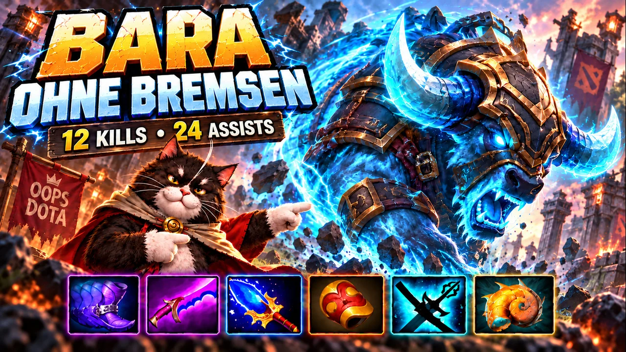 BARA OHNE BREMSEN: 12 KILLS • 24 ASSISTS | Dota 2