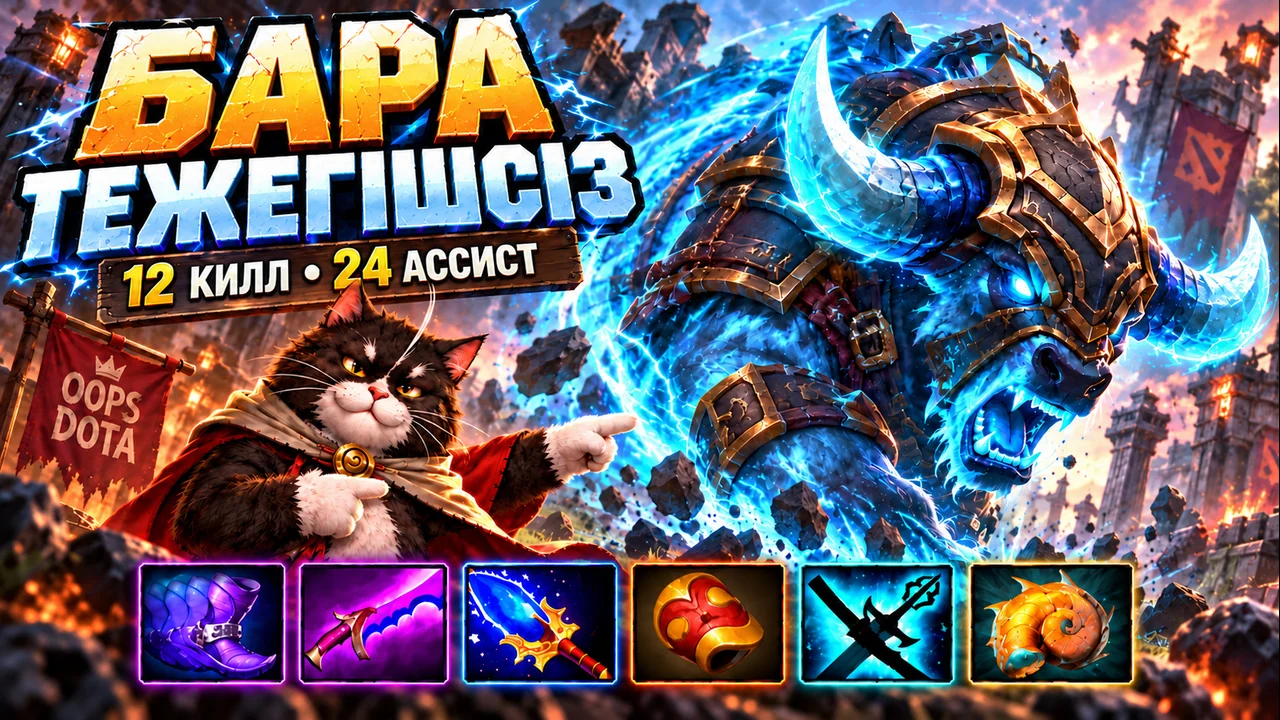 БАРА ТЕЖЕГІШСІЗ: 12 КИЛЛ • 24 АССИСТ | Dota 2