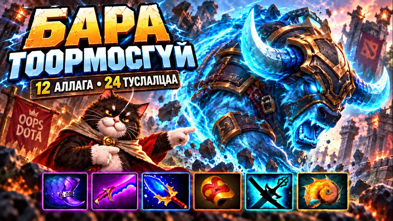 БАРА ТООРМОСГҮЙ: 12 АЛЛАГА • 24 ТУСЛАЛЦАА | Dota 2