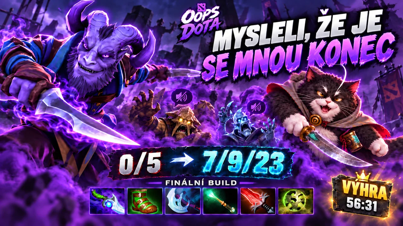 Riki support: z 0/5 na 7/9/23 a týmové vítězství
