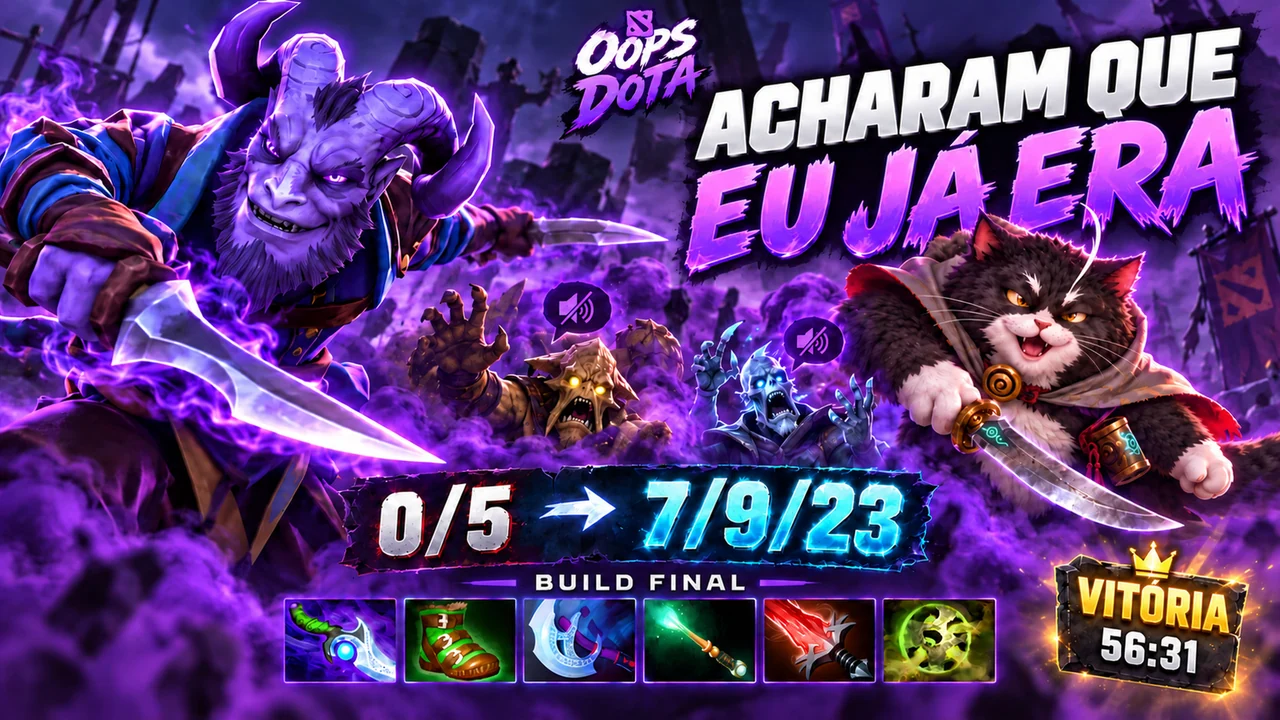 Riki suporte: de 0/5 a 7/9/23 e uma vitória em equipe