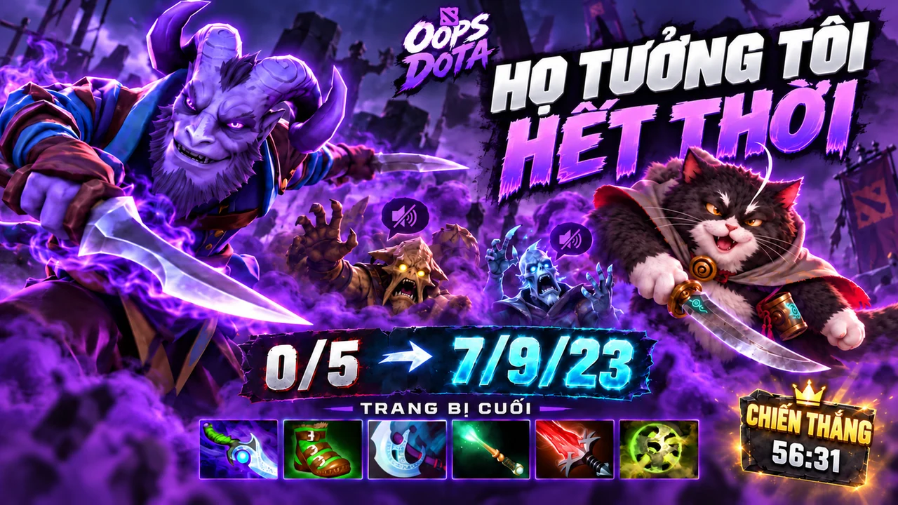 Riki hỗ trợ: từ 0/5 đến 7/9/23 và chiến thắng của cả đội