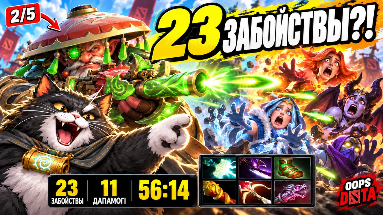 Снайпер: з 2/5 да 23 забойстваў — камбэк да канца! | OOPS DOTA
