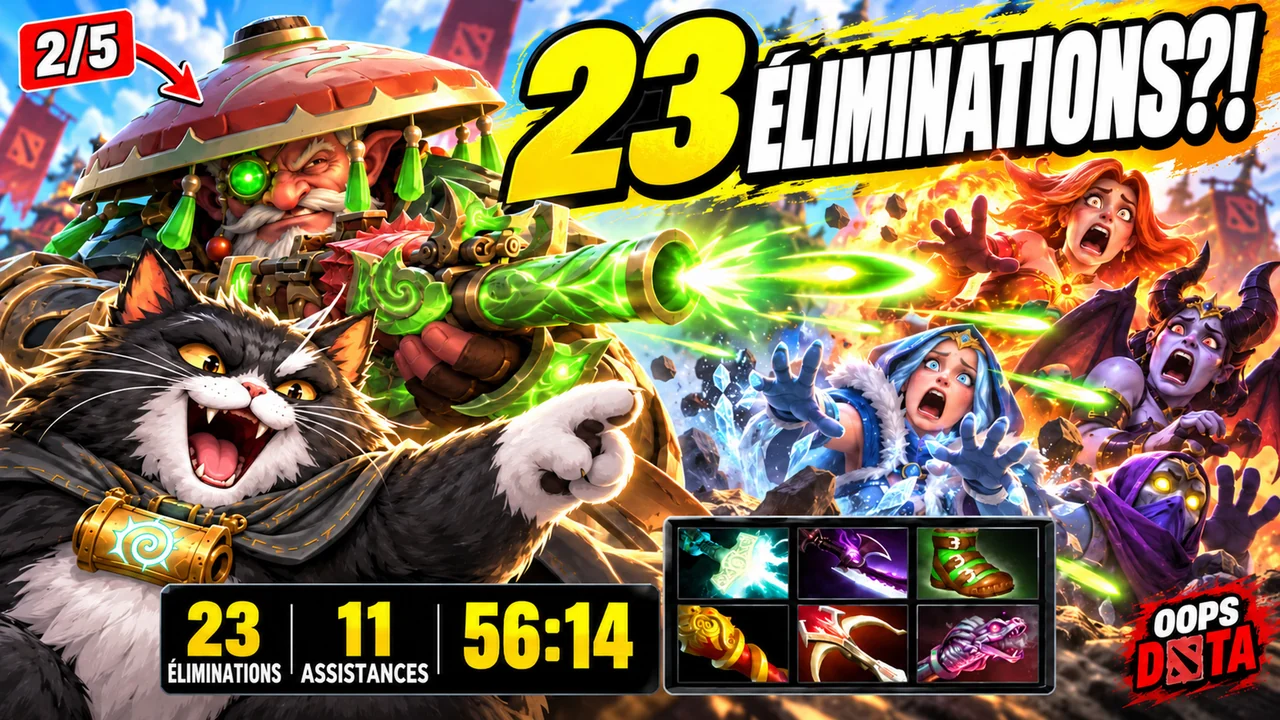 Sniper était à 2/5... Puis a fini avec 23 kills ! | OOPS DOTA