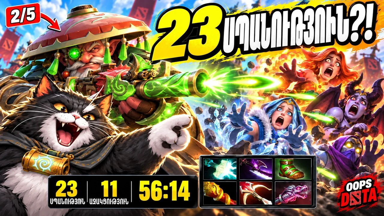 Սնայպեր. 2/5-ից մինչև 23 քիլ — քամբեք մինչև վերջ! | OOPS DOTA