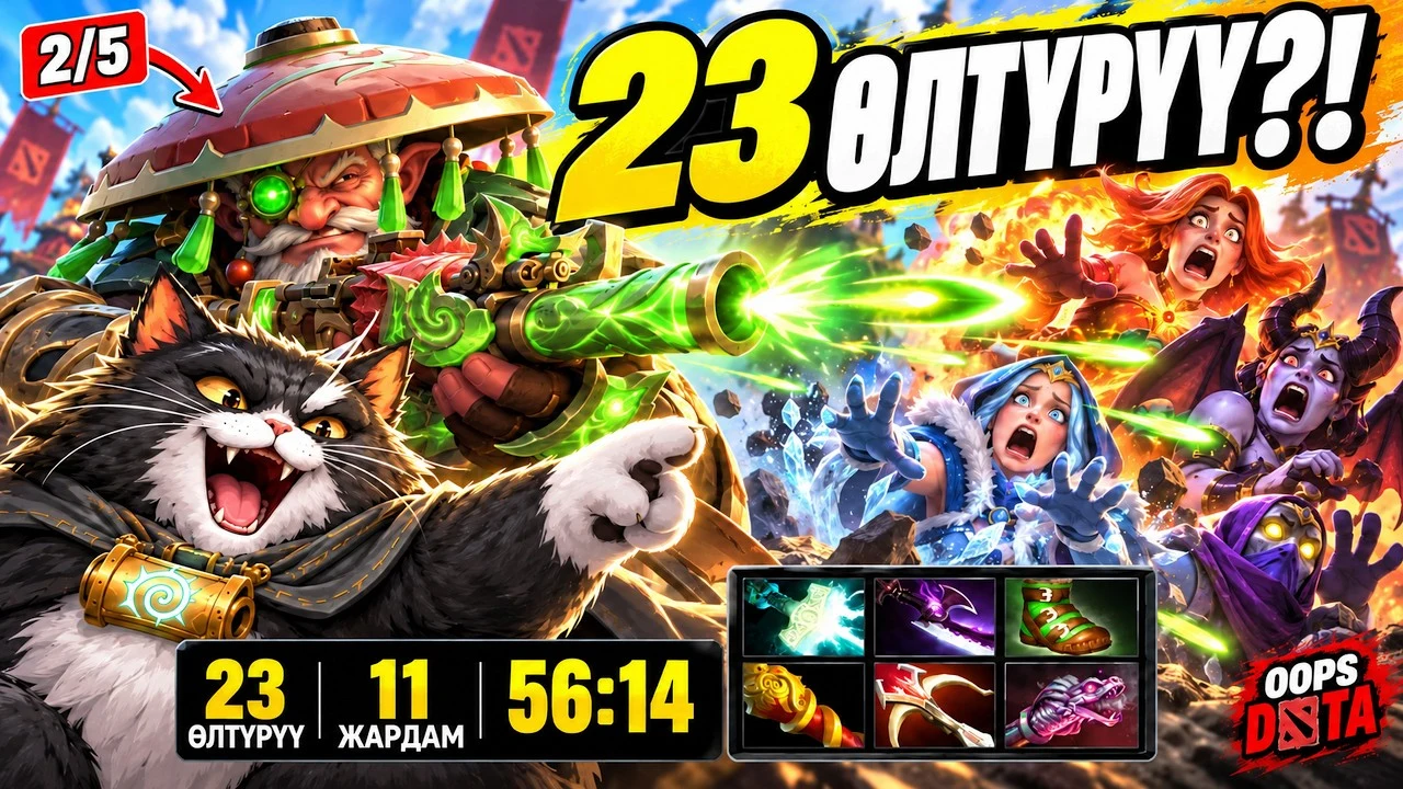 Снайпер: 2/5тен 23 киллге — аягына чейинки камбэк! | OOPS DOTA