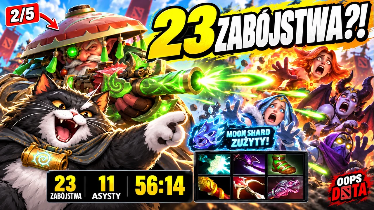 Sniper zaczął od 2/5... i skończył z 23 fragami! | OOPS DOTA