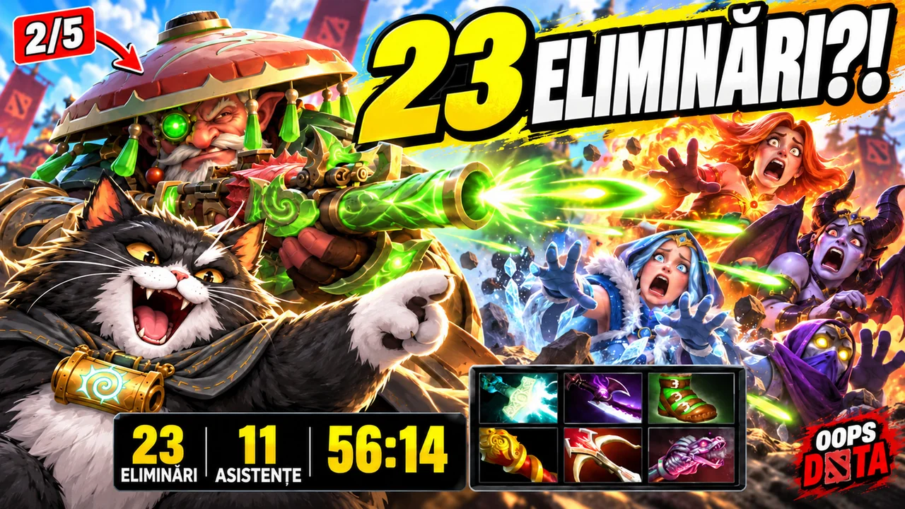 Sniper Era 2/5... Apoi a terminat cu 23 de ucideri! | OOPS DOTA