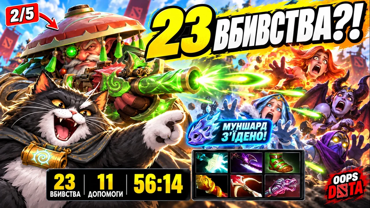 Снайпер почав із 2/5... і завершив із 23 вбивствами! | OOPS DOTA