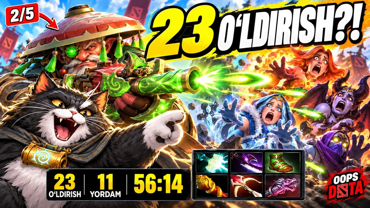 Sniper: 2/5 dan 23 killgacha — oxirigacha kambek! | OOPS DOTA