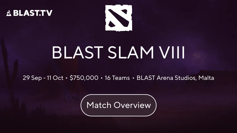 BLAST SLAM VIII resmi grafikasy, ýeňiji toparyň suraty däl.
