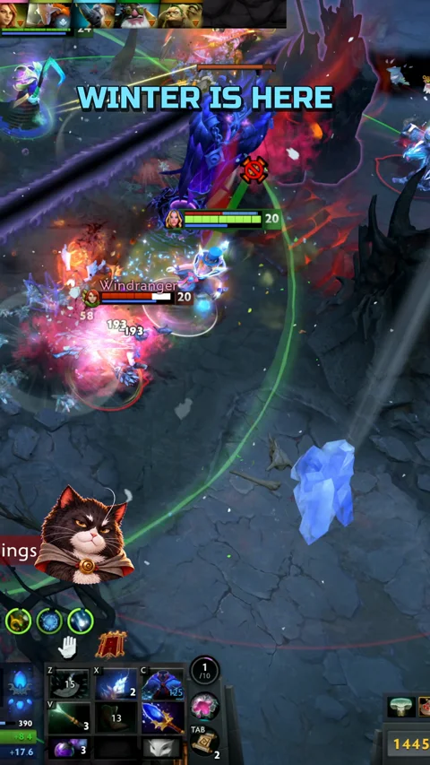 Crystal Maiden frame — Is this really a support? 33 assists.